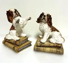 希少！HAGEN-RENAKERスプリンガースパニエル犬 フィギュア 2体セット 希少！HAGEN-RENAKERスプリンガースパニエル犬 フィギュア 2体セット