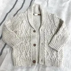 美品　H&M ケーブルニット カーディガン 80