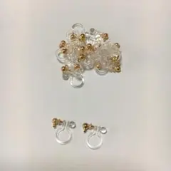 在庫ラスト@丸玉カンつきノンホールピアス