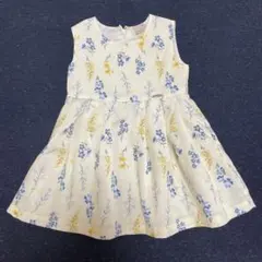 Petit main ボタニカル柄ワンピース 80