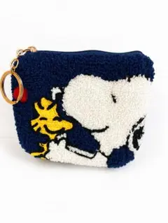 スヌーピー ウッドストック ミニポーチ コインケース 小物入れ サガラ刺繍のサムネイル