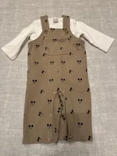 プティマイン オーバーオール ミッキー 80cm