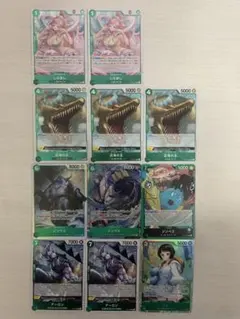 ワンピース カードゲーム 緑 ジンベエSRパラレル等まとめ売り