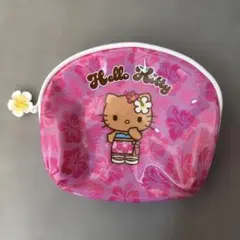 Hello Kitty ハイビスカス柄ポーチ