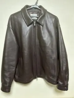 vivastudio ラムレザージャケット ボックスシルエット ダブルジップ