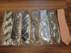 ネクタイ 7本セット グレー系 青系 ピンク系