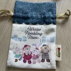 winter twinkling town ダッフィー　巾着