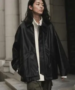 ARTIFICIAL GRAIN MILITARY BLOUSON