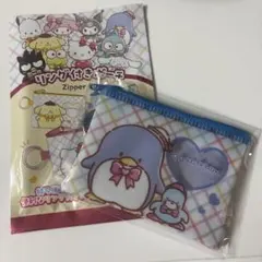 산리오 キャラクターズ リング付きポーチ タキシードサム