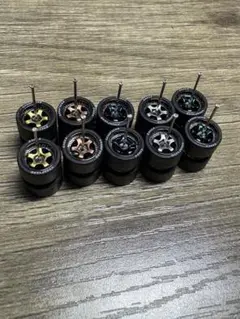 1/64サイズ　タイヤホイールセット　ホットウィール やトミカなどに！5台分