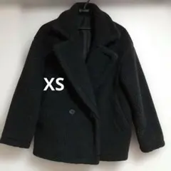 GUボアジャケット ブラック ダブルブレスト