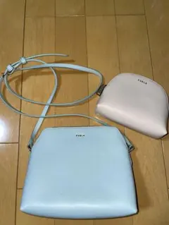 FURLA 水色 ショルダーバッグ