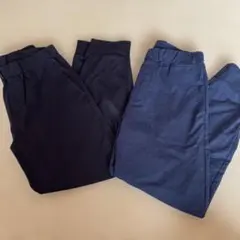 UNIQLO アクティブストレッチジョガーパンツ　ブラック&ネイビー 140