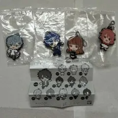 カラフルピーチ　カプセルラバーマスコット4セット