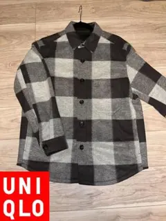 週末限定値下げ！試着のみ⭐️UNIQLO 大人気の厚手シャツジャケット　M