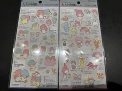 【正規品】 サンリオ 大人の図鑑シール マイメロディ リトルツインスターズ
