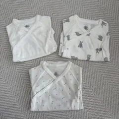 プチバトー 肌着　3m/60cm 3点セット