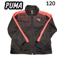 PUMA ジャージ 上 120 ブラック　ドットライン トラックジャケット