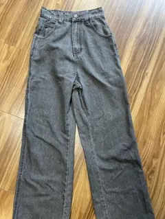 JaVa ワイドレッグデニム ブラック