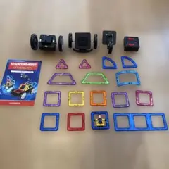 マグフォーマー R/Cホイールセット リモート乗り物セット 箱無し　3歳以上のサムネイル