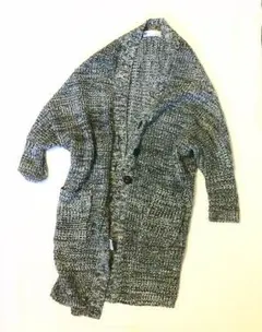 スライSLY3ウェイロングカーディガン美品タグありこれからの季節にミックス毛糸