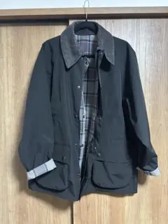 金金具/24AW/未使用近】バブアー アラーストン ワックスJKT UK8 黒