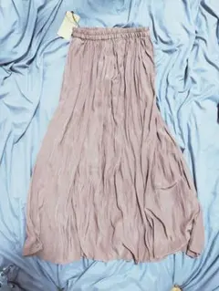 週末値下げ　ロングスカート　ピンク　ギャザー　M　未使用