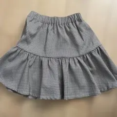 Lovetoxicチェック柄フリルスカート　130サイズ