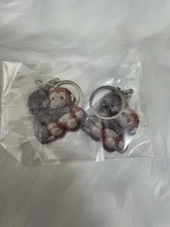 パンチくん　キーホルダー 抱きしめ ぬいぐるみ 癒し 可愛いバッグチャーム2つ