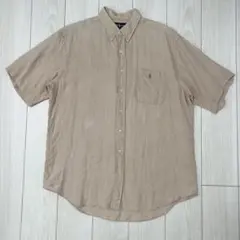 Ralph Lauren 半袖シャツ ボタンダウン リネン100%