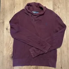 Polo Ralph Lauren バーガンディ ハイネック トレーナー