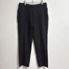✨毛100％✨ J.PRESS W82 A6 スラックス パンツ 紺 ストライプ