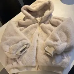 ホワイト フリースジャケット