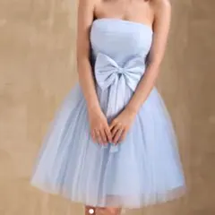 処分価格！結婚式 水色パーティードレス
