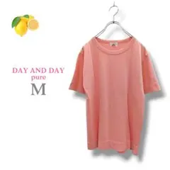 『DAY AND DAY』半袖 Tシャツ ガゼット ピンク クルーネック【M】のサムネイル