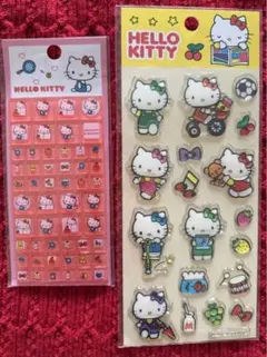 ハローキティ　タイル/ジェルシール　2枚セット