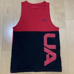 アンダーアーマー タンクトップ ノースリーブ トレーニング ランニング レッド