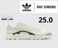 美品　アディダス デトロイト ランナー ラフ シモンズ　アイボリー　25.0