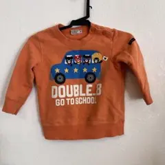 DOUBLE.B ミキハウス トレーナー 80cm オレンジ