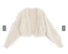 GRLフェザーニットクロップド丈カーディガン［tt014］