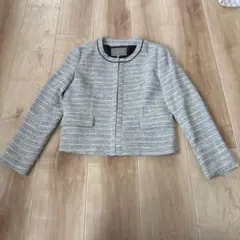 A day in the life ノーカラージャケット 40サイズ グレー系