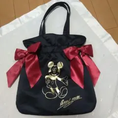 メゾンドフルール ミッキーマウス ダブルリボントートバッグ