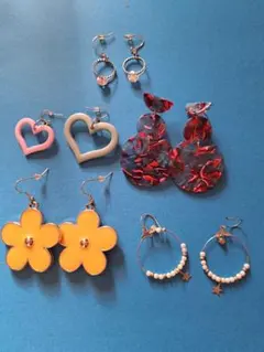 カラフルピアス5点セット