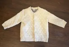 【81cm】グレージュ キルティングジャケット