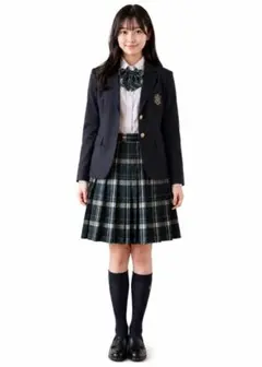 【試着のみ】CONOMI 現行品　サマースカート　W66 グリーンチェック