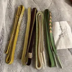 帯締め　三分紐　正絹　着物　和装小物4点セート