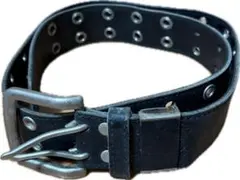 Levi's ブラック ダブルピンベルト 2列アイレット