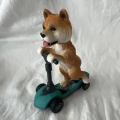 アニマルプルバック　キックボード　柴犬