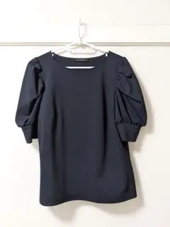 M-premier BLACK　ギャザーパフスリーブカットソーのサムネイル