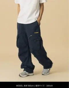 ネイビー カーゴパンツ 34インチ　XLARGE エクストララージ